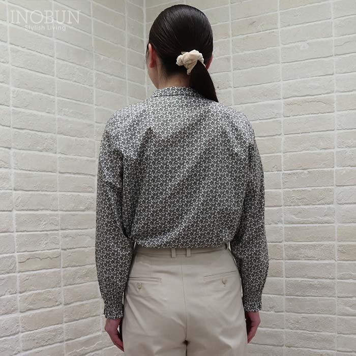 sosotto LIBERTY タナローンチビ衿シャーリングブラウス Cotton Tail