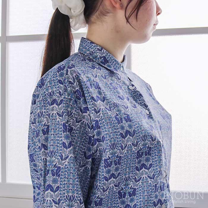 Parkes リバティ コンパクトボックスシャツ ブラウス Mサイズ 長袖