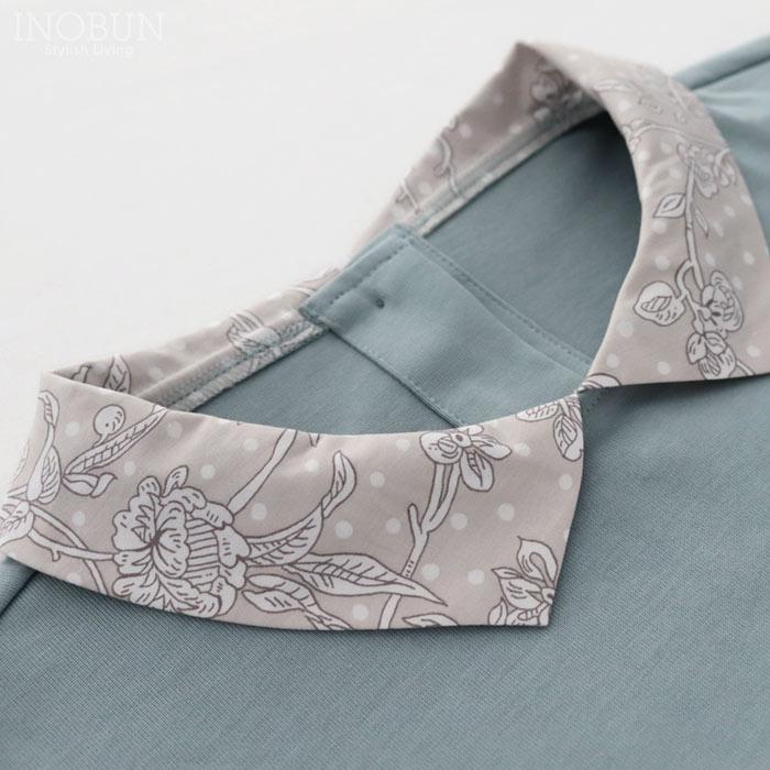 イノブン別注 Vent d'ouest リバティ襟くるみボタン THE FANCTIONAL BASIC カットソー 38サイズ Maroly サックス LIBERTY |  | 02