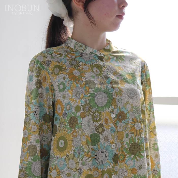 J.Sloane LIBERTY スタンドカラーAラインワンピース Sumall Susanna/AE 7分袖の画像
