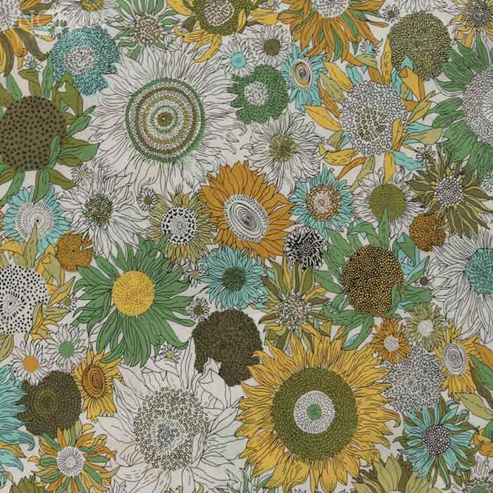 J.Sloane LIBERTY スタンドカラーAラインワンピース Sumall Susanna/AE 7分袖の画像