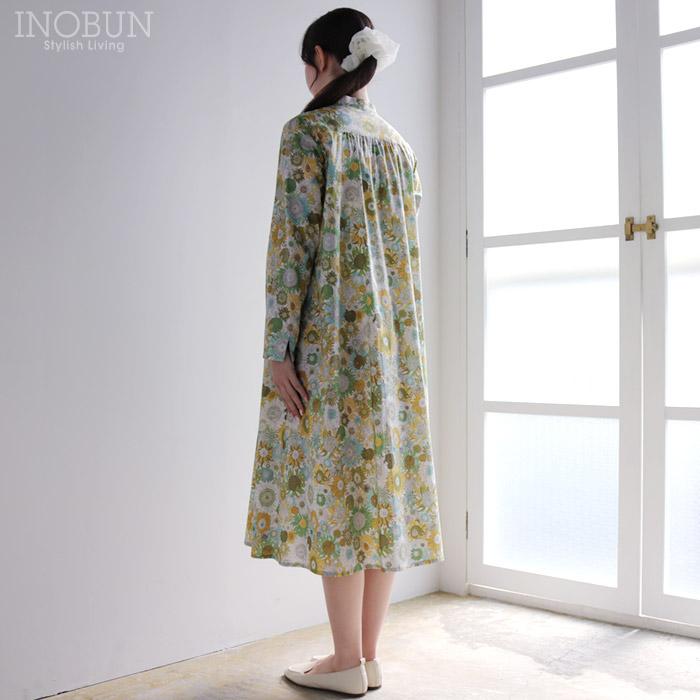 J.Sloane LIBERTY スタンドカラーAラインワンピース Sumall Susanna/AE 7分袖の画像