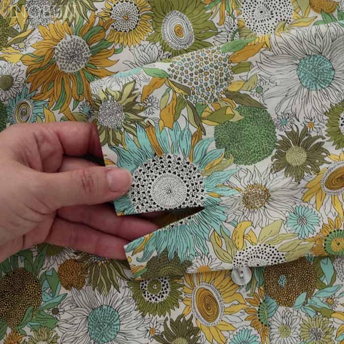 J.Sloane LIBERTY スタンドカラーAラインワンピース Sumall Susanna/AE 7分袖の画像