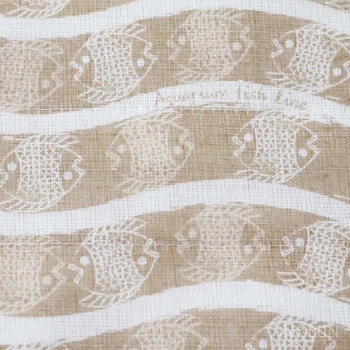 白雪ふきん 友禅染 アクアリウム サーブルベージュ 30 x 40cm |  | 01