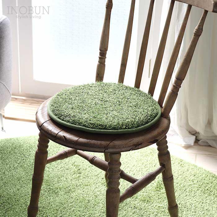 SK Little Green Fluffy 丸型シートクッション 直径35cm |  | 01
