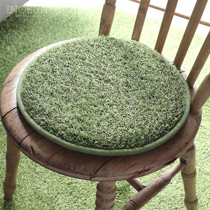 SK Little Green Fluffy 丸型シートクッション 直径35cm |  | 02