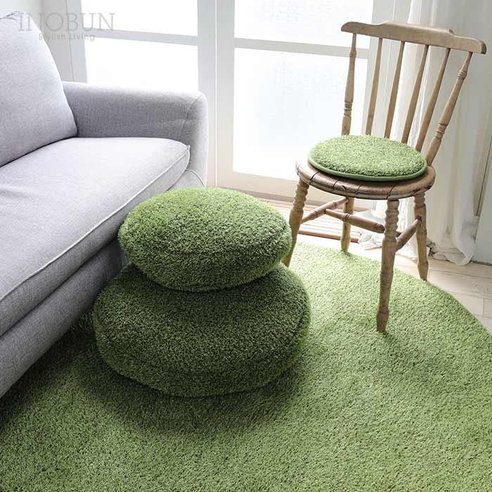 SK Little Green Fluffy 丸型シートクッション 直径35cm |  | 04