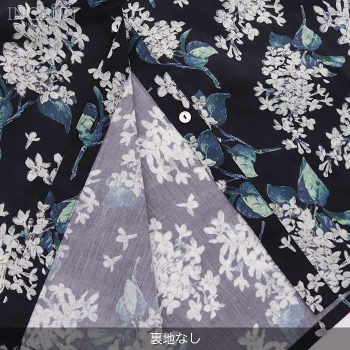 sosotto LIBERTY タナローン チビ衿ヨーク切替ギャザーワンピース 6分袖 Archive Lilacの画像