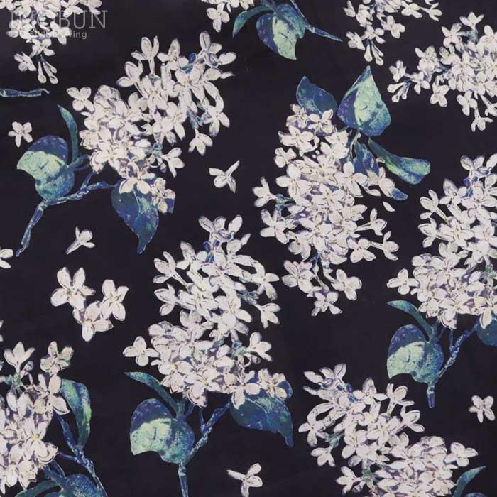 sosotto LIBERTY タナローン チビ衿ヨーク切替ギャザーワンピース 6分袖 Archive Lilacの画像