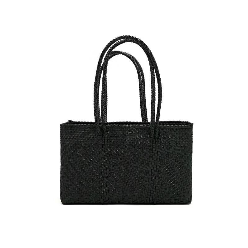 メルカドバッグ メルカド バッグ レトラ チワワ ブラック TAPETE CHIWAWA STYLE タペテ Letra チャーム付き かごバッグ_1