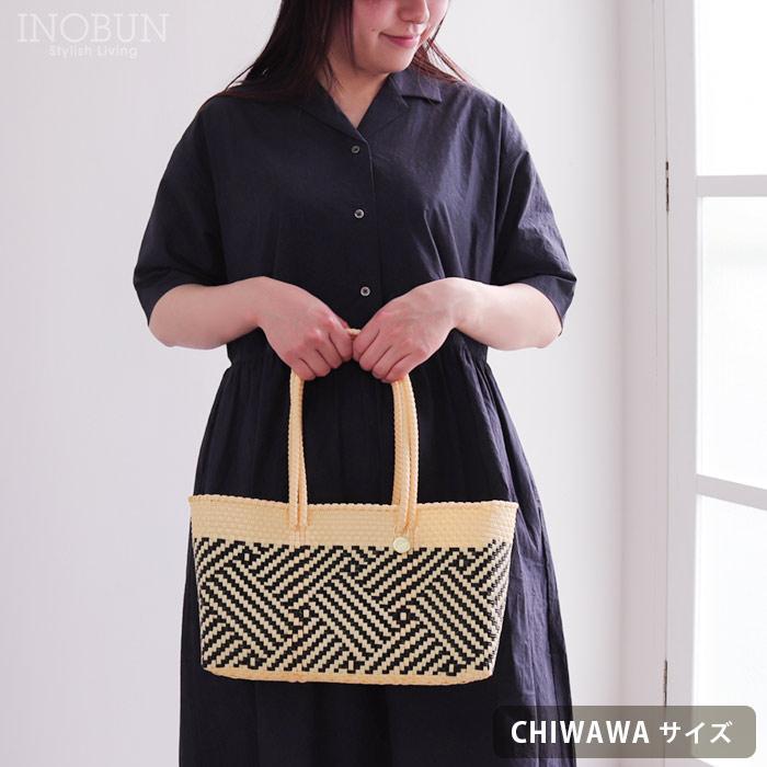 レトラ メルカドバッグ TAPETE CHIWAWA STYLE クリーム x ブラック