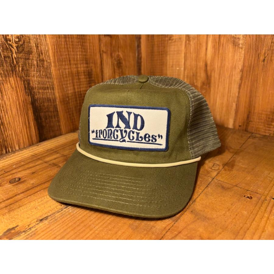 "IND ironcycLes" original ロゴワッペンメッシュキャップ |  | 04