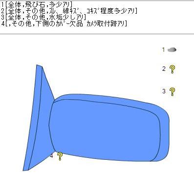 ハリアー DBA-ZSU65W 左ドアミラー　左サイドミラー G'S 070    87940-48650｜inoguchikaitai0423｜10