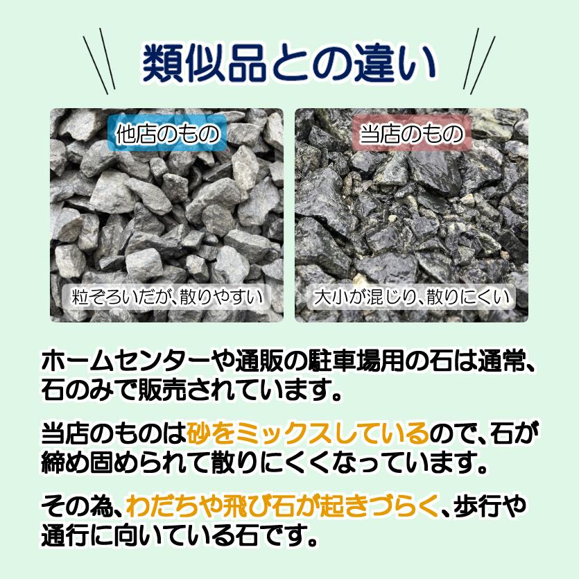 駐車場 砂利 おためし 【1kg×1袋】 国産 駐車場の砂利 砕石敷き