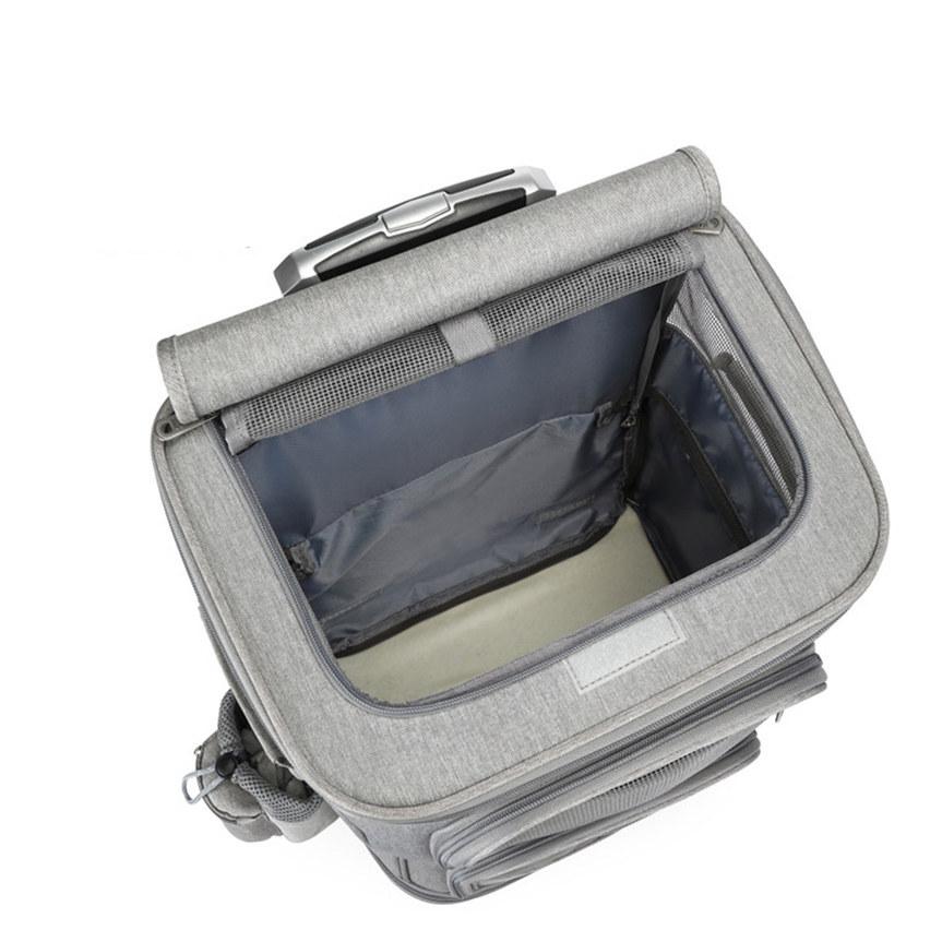 キャリーバッグ 犬 ペット 2層 2匹 メッシュ キャスター付き リュックキャリーバッグ キャリーケース 犬 猫 小型犬 中型犬 動物 旅行 遠出 犬 キャリーバッグ 2匹 メッシュ キャスター付き キャリーケース 猫 小型犬 中型犬 動物