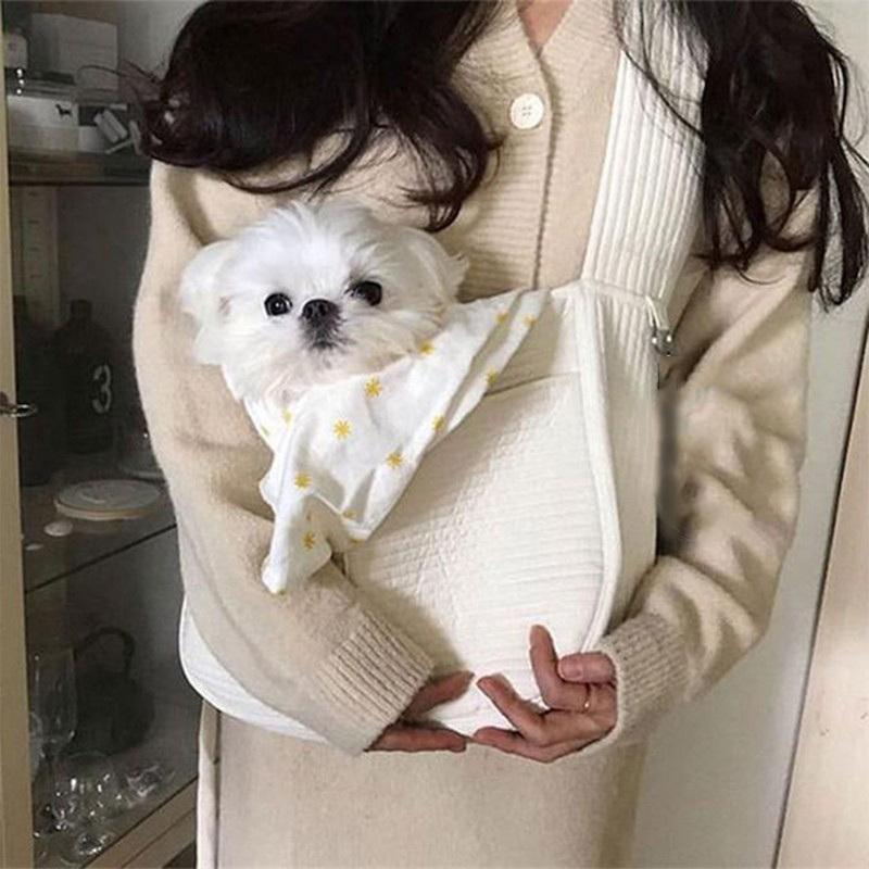 Web限定カラー 犬 スリング ペットスリング 猫 抱っこ紐 抱っこひも キャリーバッグ ドッグスリング 小型犬 飛び出し防止 持ち運び お出掛け お散歩 可愛い Cisama Sc Gov Br