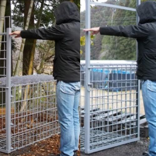 営業所止め】イノシシ箱罠 トリガー式 蹴り糸式 ファーレ旭式 箱罠