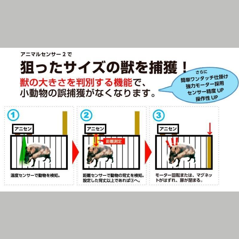 箱罠の捕獲率アップ アニマルセンサー2 鳥獣被害対策イノシシ対 箱罠の捕獲率アップ アニマルセンサー2 鳥獣被害対策イノシシ対
