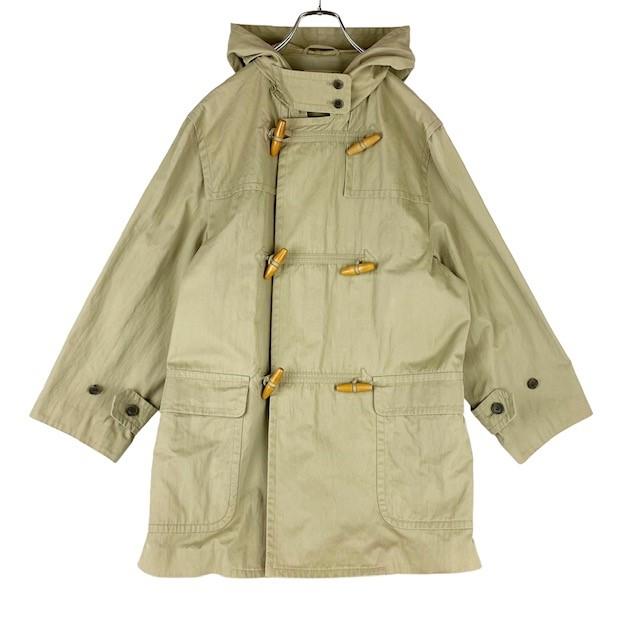 【中古】マーガレットハウエル MargaretHowell ハーフコート フード付き ベージュ トグルボタン メンズ サイズII|inotori|02