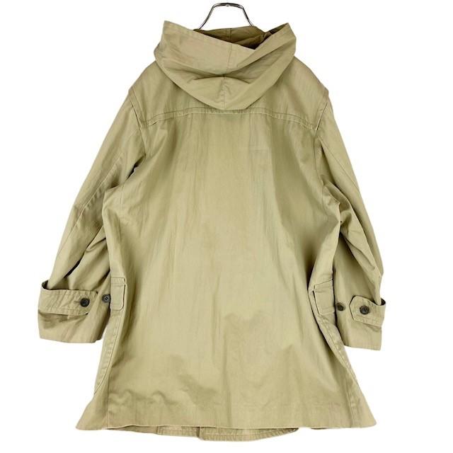 【中古】マーガレットハウエル MargaretHowell ハーフコート フード付き ベージュ トグルボタン メンズ サイズII|inotori|03