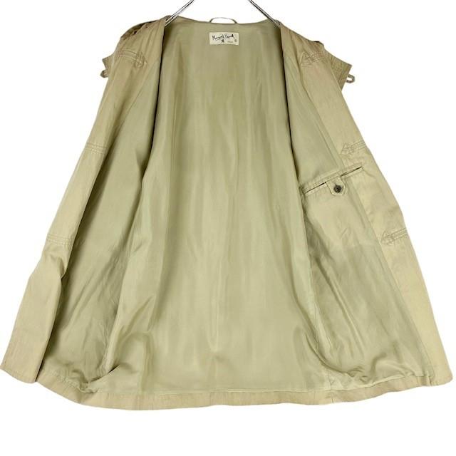 【中古】マーガレットハウエル MargaretHowell ハーフコート フード付き ベージュ トグルボタン メンズ サイズII|inotori|04