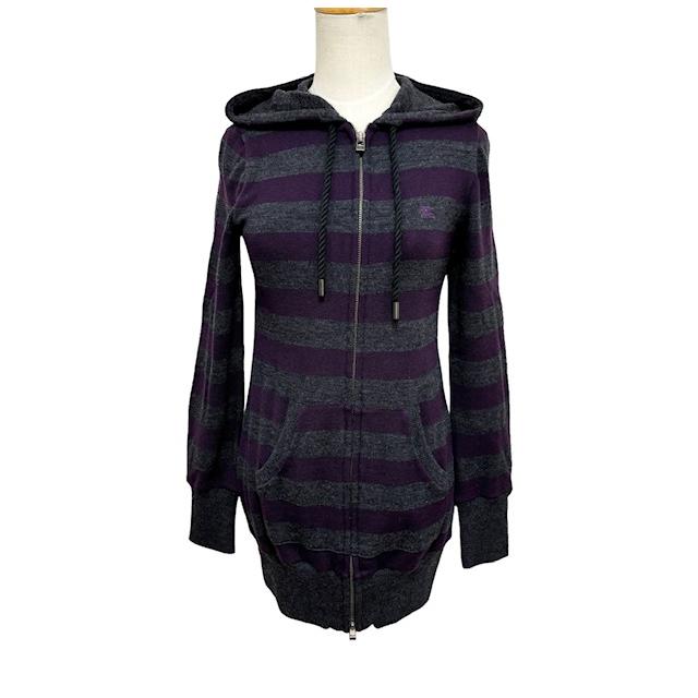 中古 バーバリー ブルーレーベル BURBERRY BLUELABEL ニットパーカー 