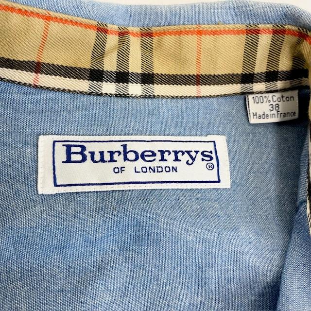 中古 バーバリーズ Burberrys 長袖 デニムシャツ フランス製 レディース サイズ38｜inotori｜05