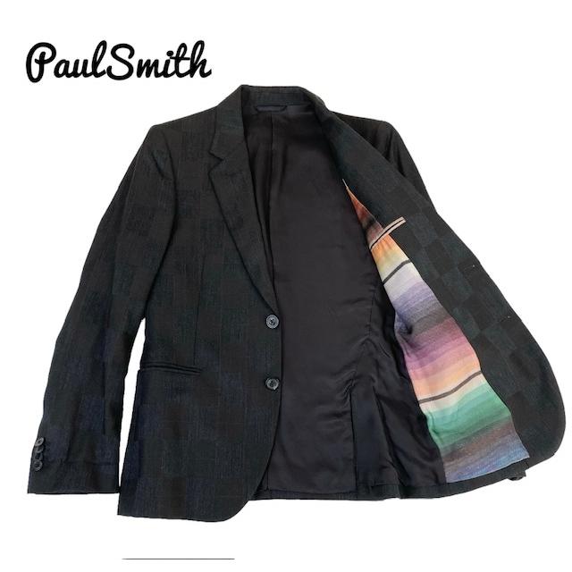 中古 ポールスミス Paul Smith テーラードジャケット チェック柄 