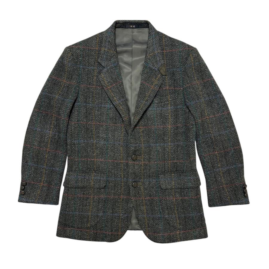 DAKS（ダックス） 古着 ツイードジャケット シングル ヘリンボーン