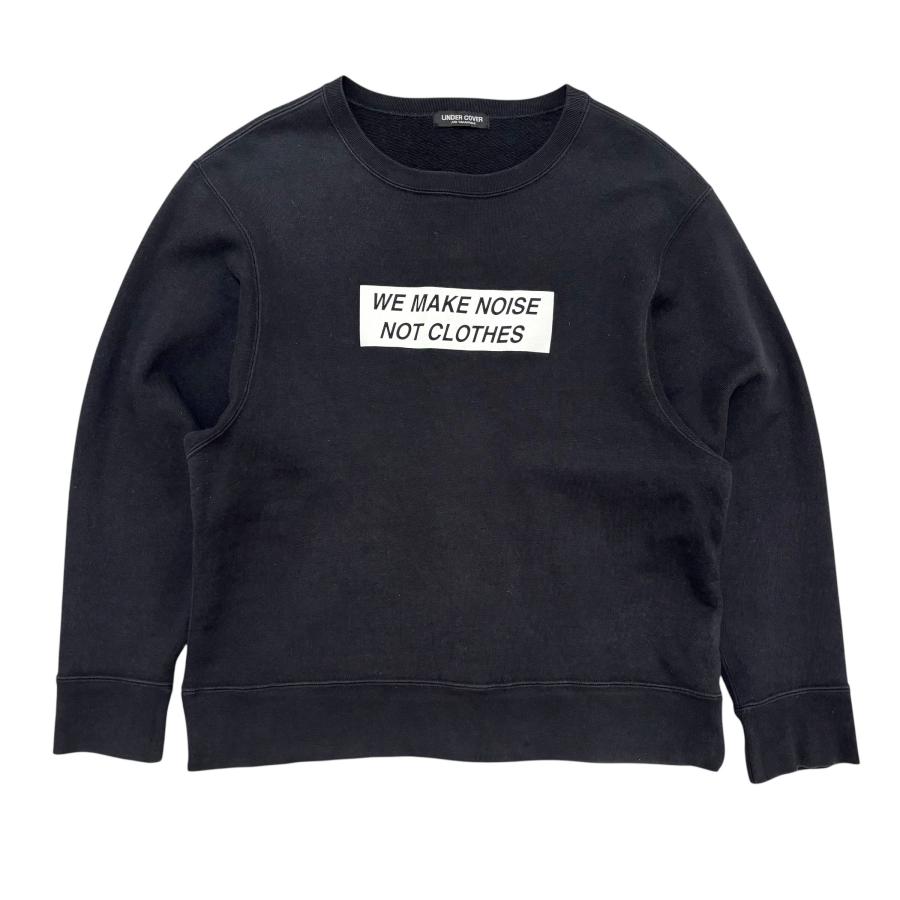 UNDER COVER アンダーカバー スウェット M 白x黒 【古着】【中古】 中古・古着通販】UNDERCOVER (アンダーカバー) スウェット ブラック