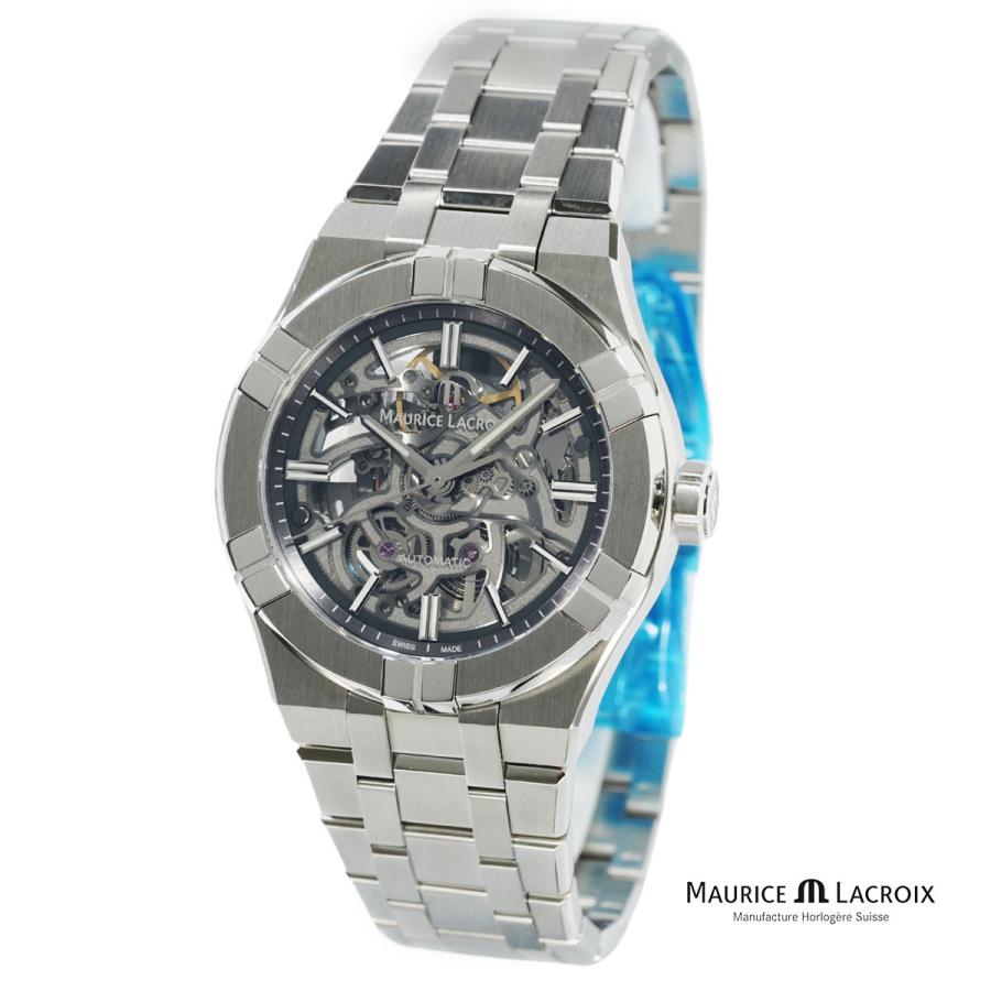 【美品】モーリスラクロア アイコン AI6007-SS002-030-1 AI6007-SS002-030-1 アイコン オートマティック スケルトン 39mm