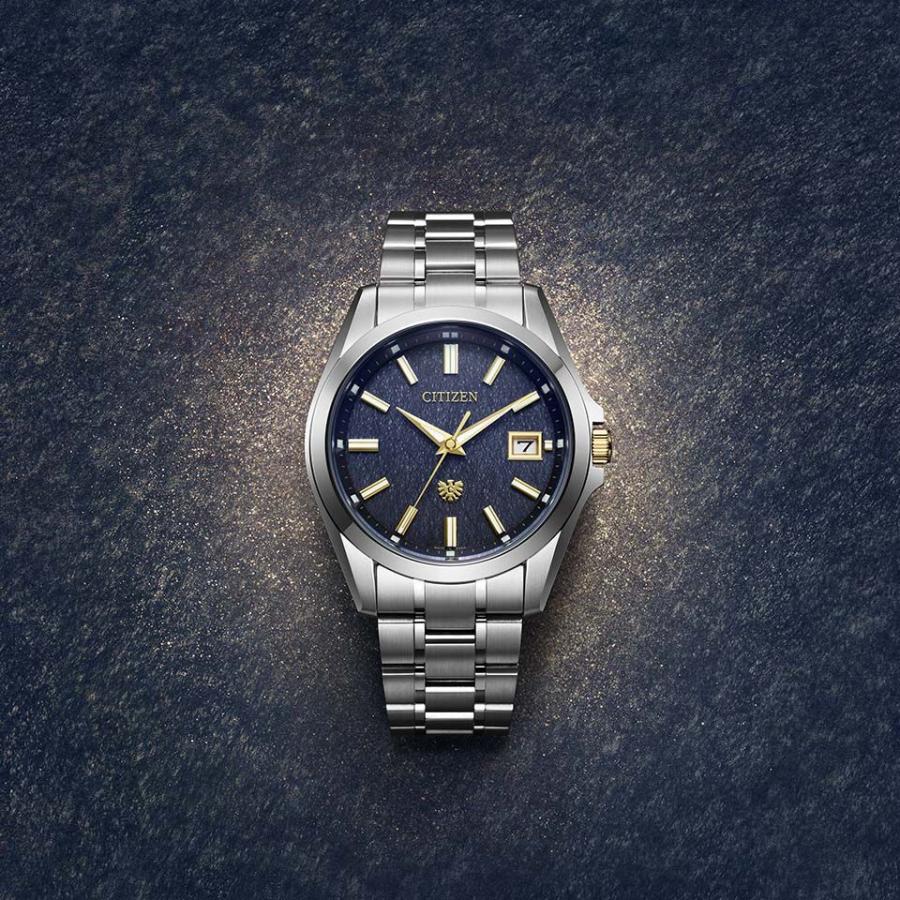 The CITIZEN AQ4094-58L エコ・ドライブ 藍染和紙文字板 幾重にも