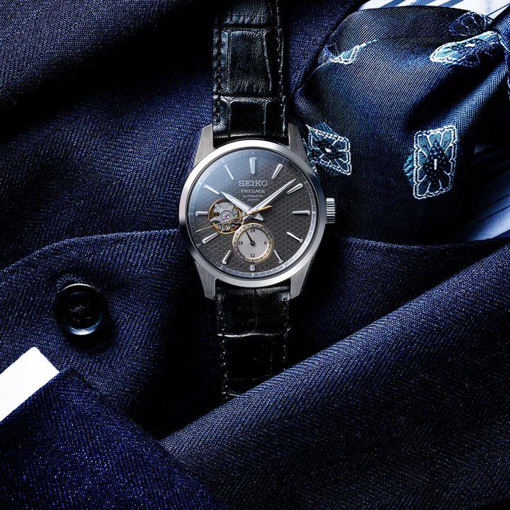PRESAGE SARJ005 SEIKO プレサージュ メカニカル 麻の葉紋様 麻布