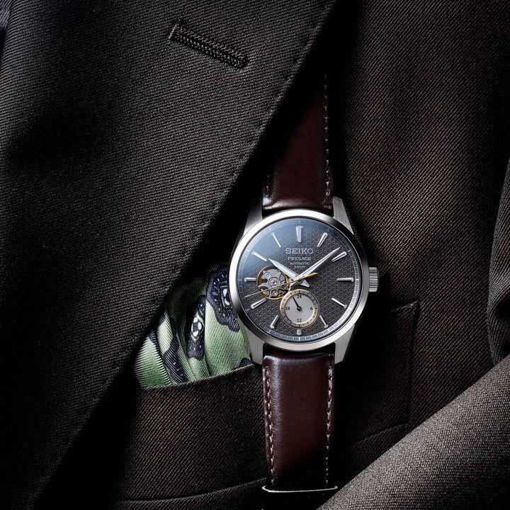 PRESAGE SARJ005 SEIKO プレサージュ メカニカル 麻の葉紋様 麻布