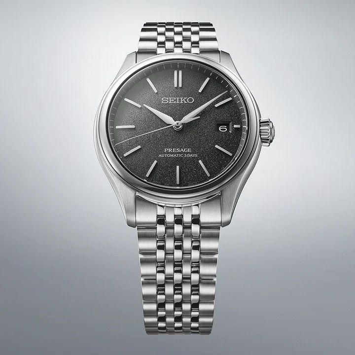 SARX123 SEIKO プレサージュ メカニカル 3days 仙斎茶（暗い緑褐色）ダイヤル 着け心地の良いクラシックブレスレットの画像