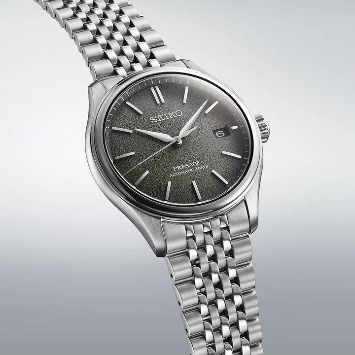 SARX123 SEIKO プレサージュ メカニカル 3days 仙斎茶（暗い緑褐色）ダイヤル 着け心地の良いクラシックブレスレットの画像