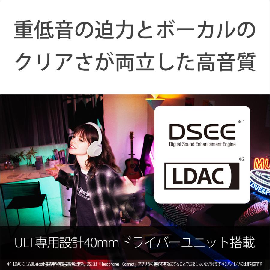 SONY ソニー ワイヤレスノイズキャンセリングヘッドホン ULT SONY ソニー ワイヤレスノイズキャンセリングヘッドホン ULT