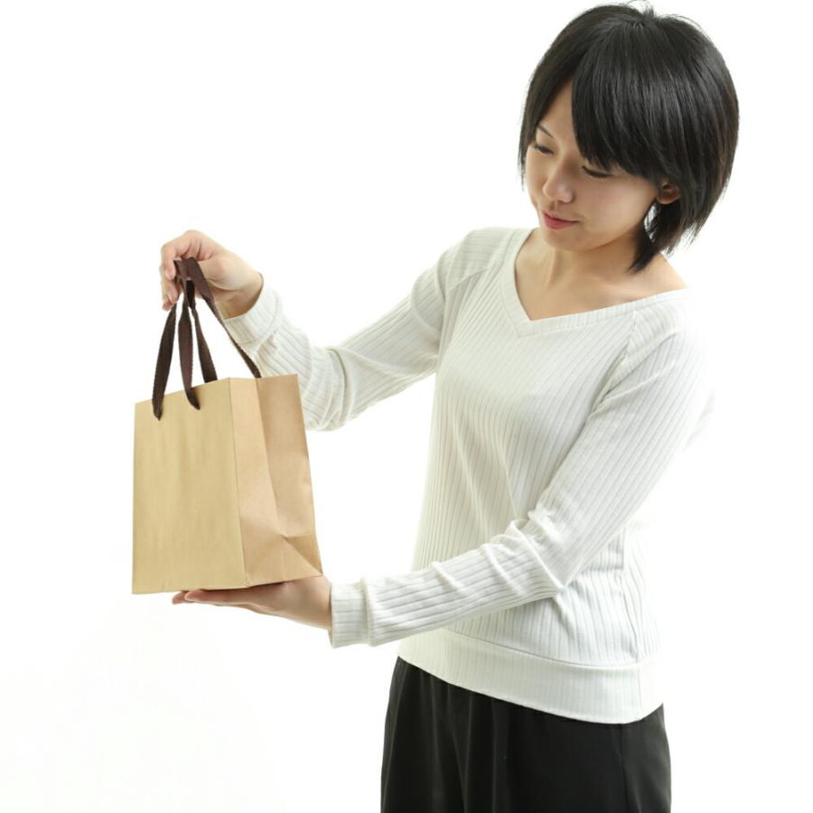 紙袋 高級感 プレゼント用 ショッパー トートバッグ 取っ手 茶色 50枚