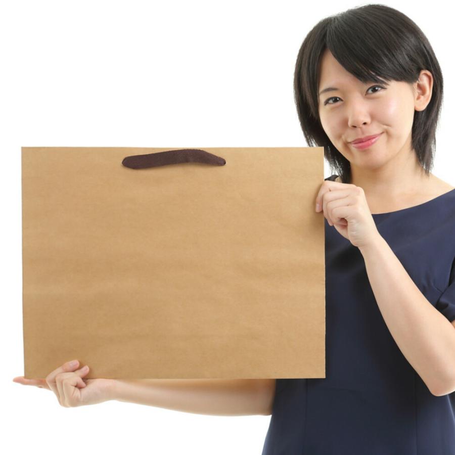 紙袋 プレゼント オシャレ クラフト 引き出物 卒業式 茶色 a3 K-450 10枚 50枚 300枚 450x130x350の画像