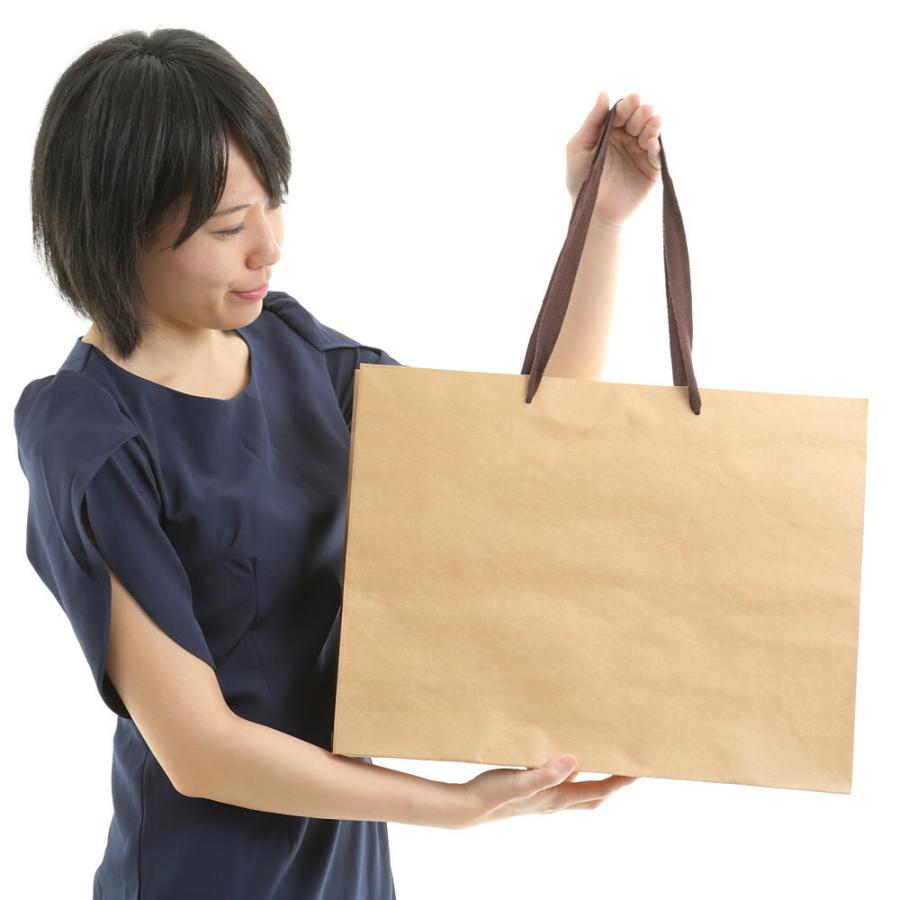 紙袋 プレゼント オシャレ クラフト 引き出物 卒業式 茶色 a3 K-450 10枚 50枚 300枚 450x130x350の画像