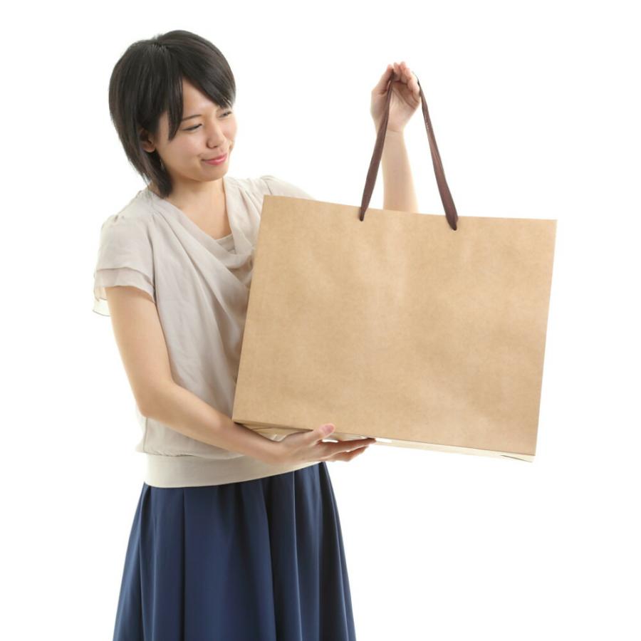 紙袋 おしゃれ クラフト 茶 手提げ 無地 大きいサイズ 高級感 トート