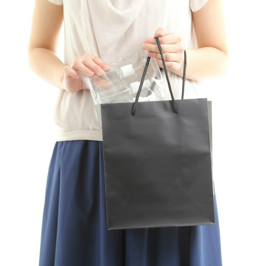 紙袋 高級感 卒業式 結婚式 厚手 オシャレ お菓子 50枚 マットブラック S-22 220×120ｘ260_10