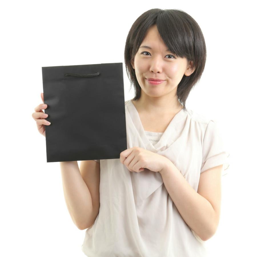 紙袋 高級感 卒業式 結婚式 厚手 オシャレ お菓子 50枚 マットブラック S-22 220×120ｘ260_5