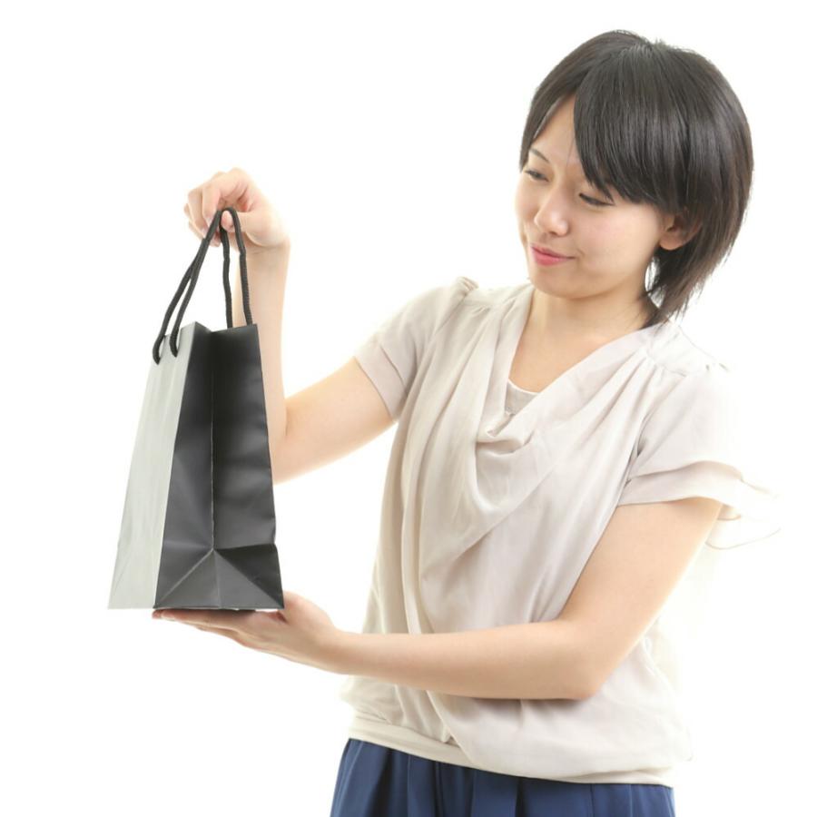 紙袋 高級感 卒業式 結婚式 厚手 オシャレ お菓子 50枚 マットブラック S-22 220×120ｘ260_6