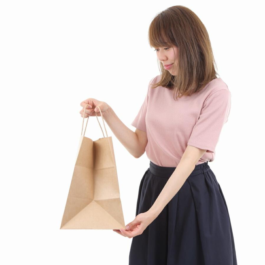 紙袋 マチ広 クラフト 大きいサイズ 手提げ 大 無地 業務用 50枚 200枚