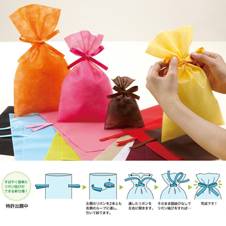 バレンタイン ラッピング 小袋 リボン 付 用品 ギフト ピンク 包装