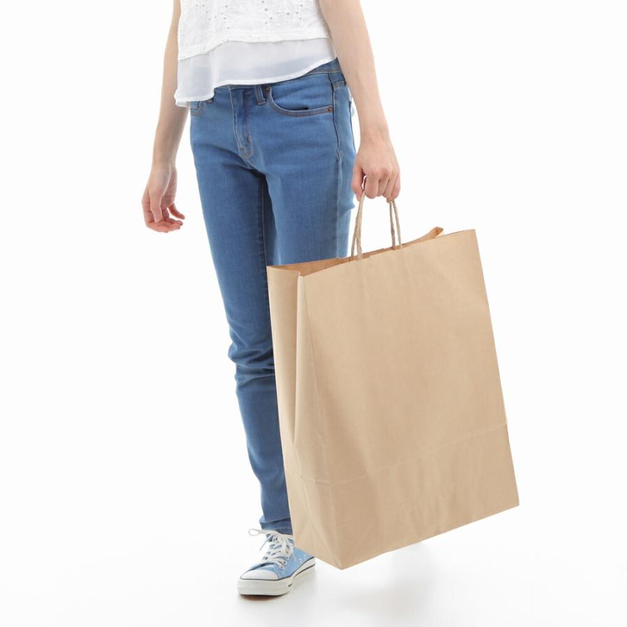 紙袋 茶色 特大 大容量 業務用 手提げ 大きいサイズ 大型 大量 未晒