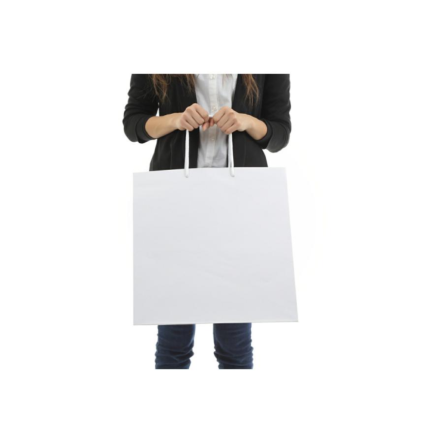 紙袋 正方形 業務用 大容量 ショッパー 高級感 厚手 頑丈 丈夫 10枚 50