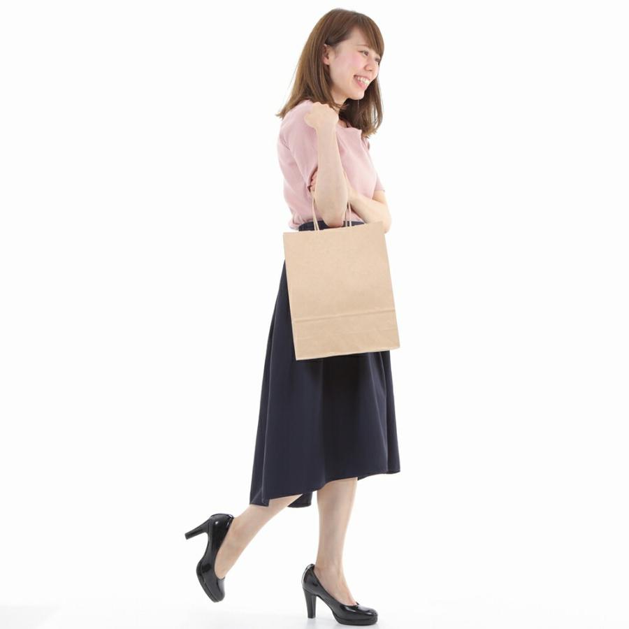 紙袋 A4 手提げ 中 取っ手 業務用 50枚 200枚 1000枚 未晒 無地 クラフト HA-4 260ｘ100ｘ330の画像