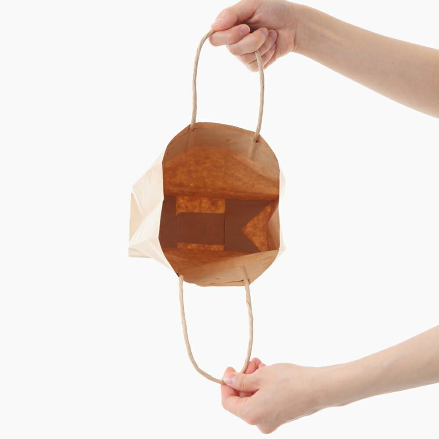 紙袋 手提げ 小 極小 茶 クラフト 小さいサイズ 小さめ ミニサイズ